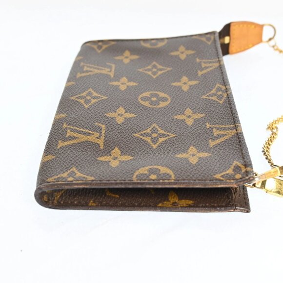 Authentic LOUIS VUITTON Monogram Bucket PM Pouch with Chain bsj425-110825 - Picture 5 of 16